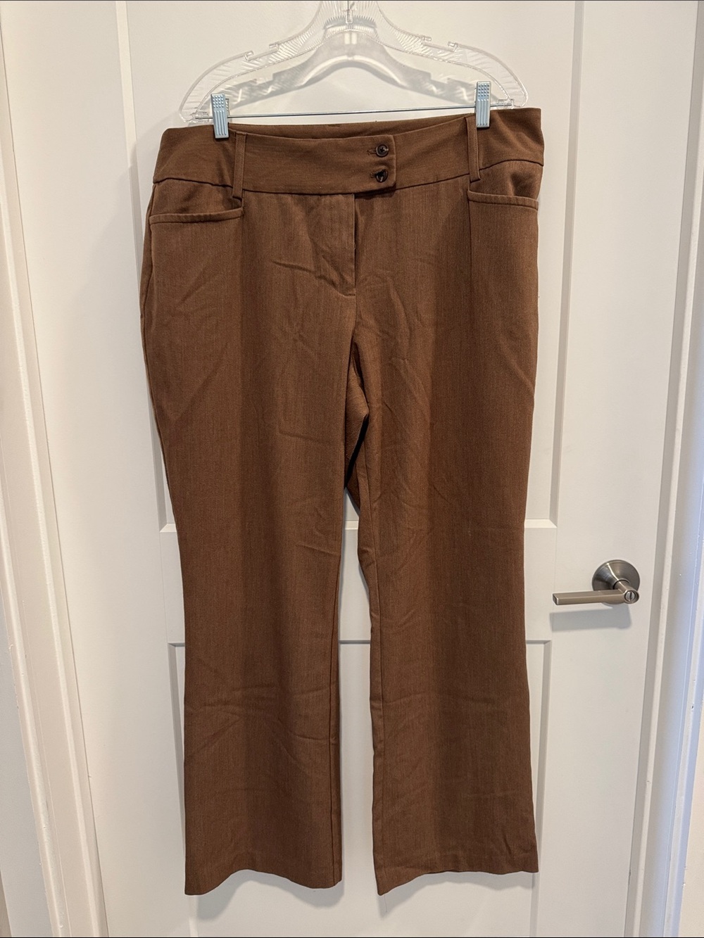 Rafaella Women’s Brown Pull-On Dress Pants size 16